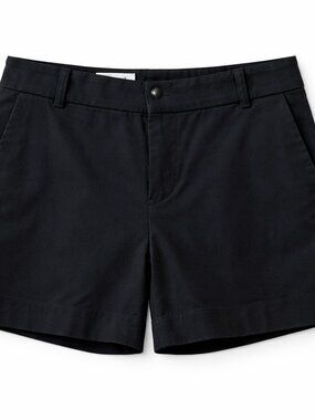 LOFT Black Tailored Shorts Size 10 Flat Front Career Casual